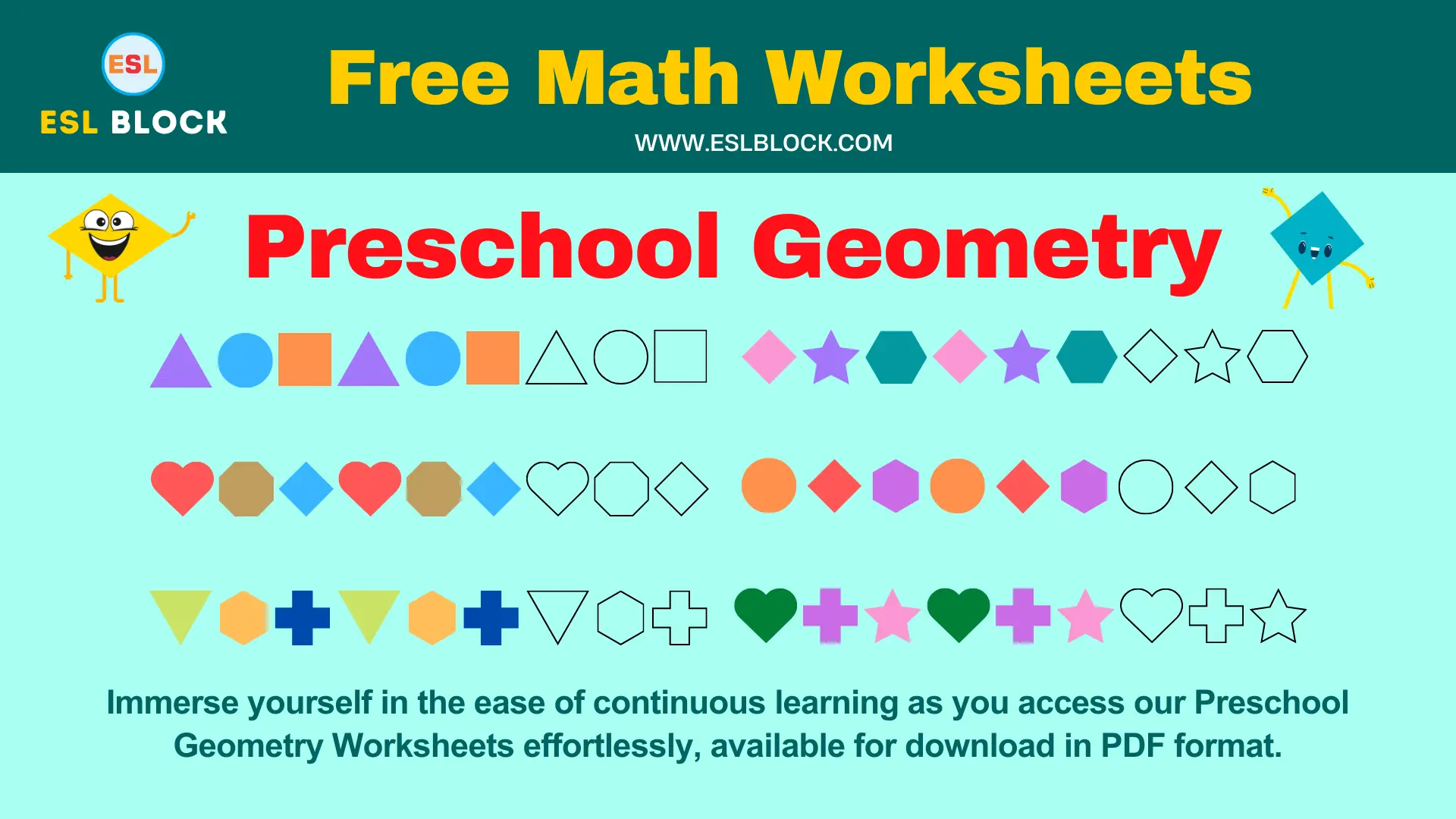 Preschool Geometry Worksheets