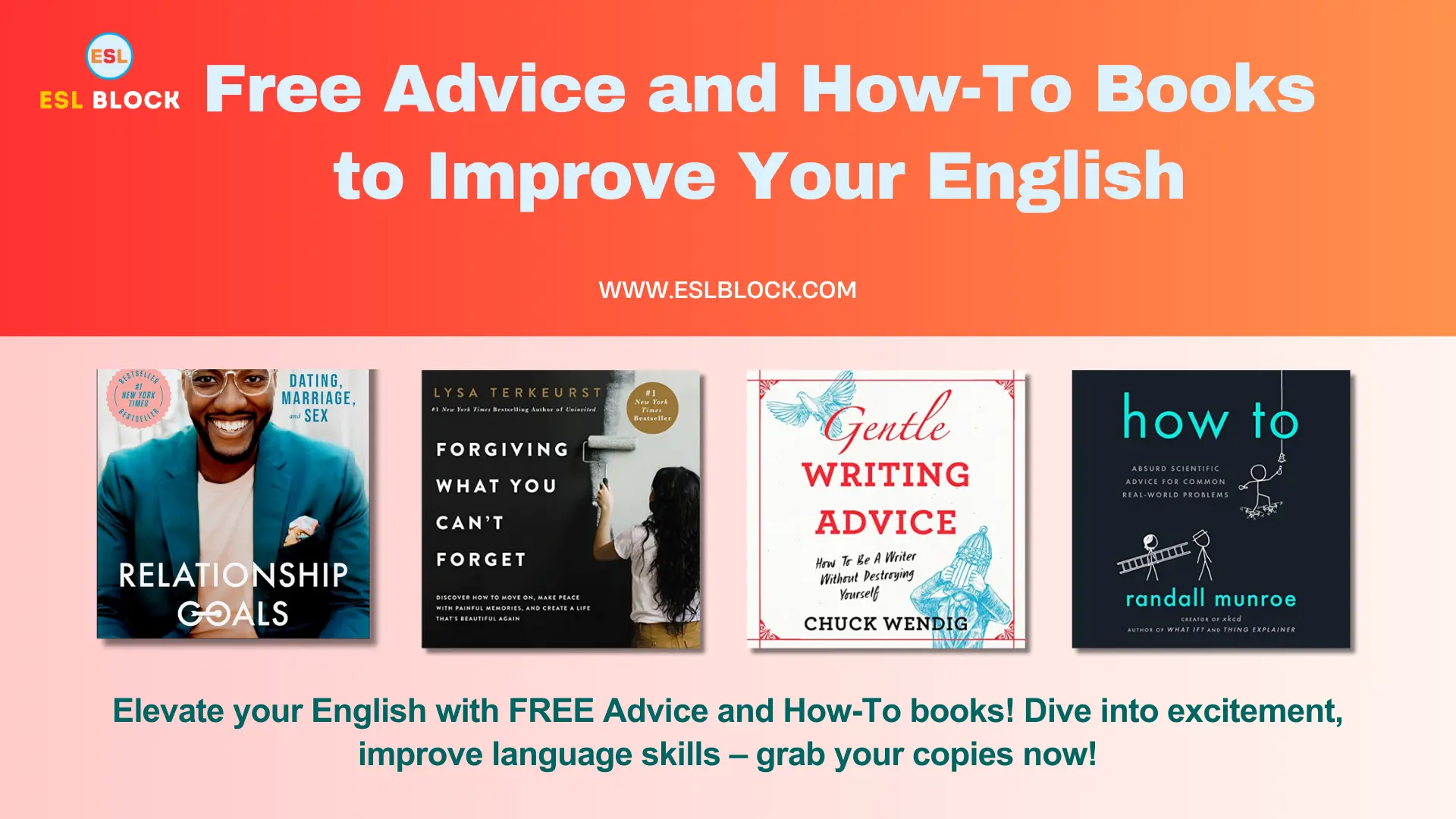 Free Advice and How-To Books to Improve Your English