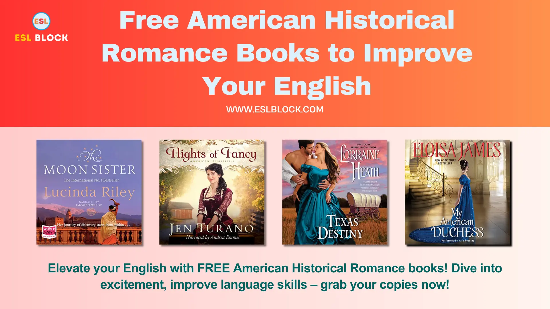 Free American Historical Romance Books to Improve Your English