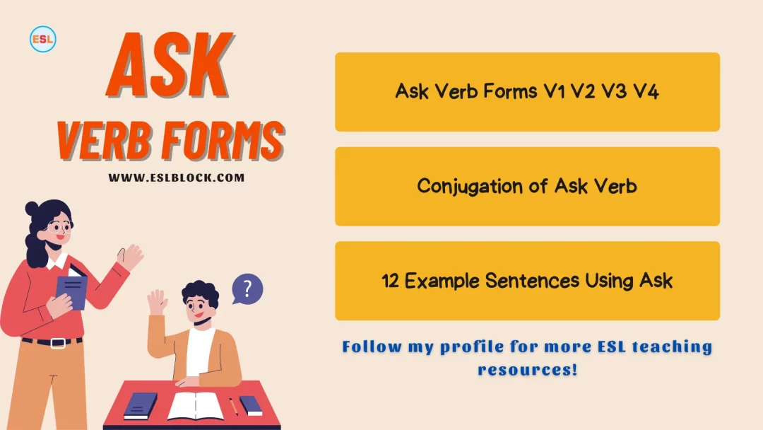 Ask Verb Forms – Ask Past Tense, Ask Present Tense, Ask Future Tense